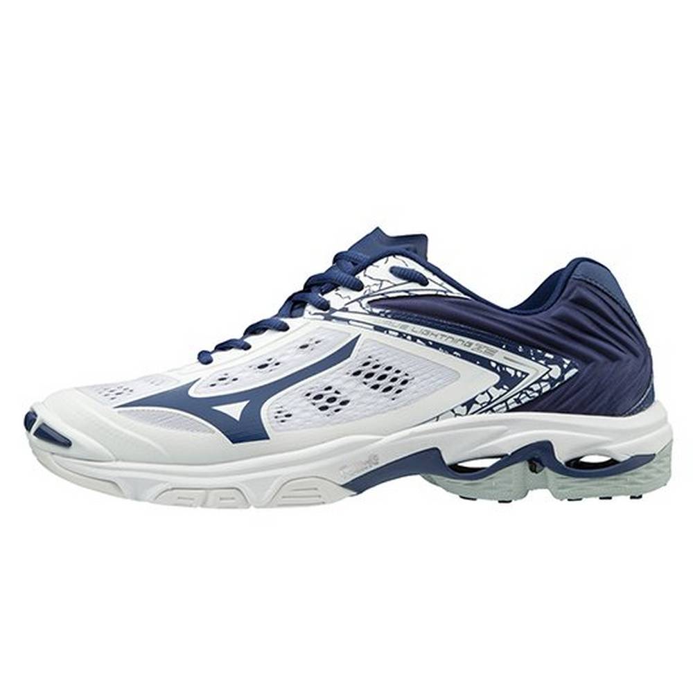 Womens Mizuno Wave Lightning Z5 Volleyball Shoes White/Navy Philippines (MJZQXL824)